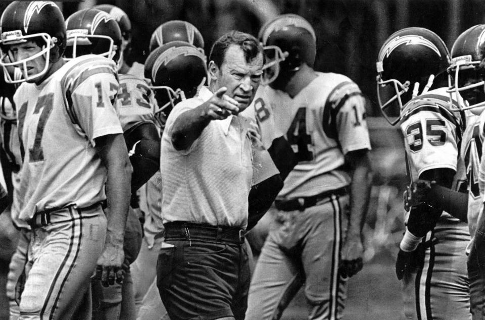 Don Coryell was an offensive genius with the Chargers. (Getty Images)