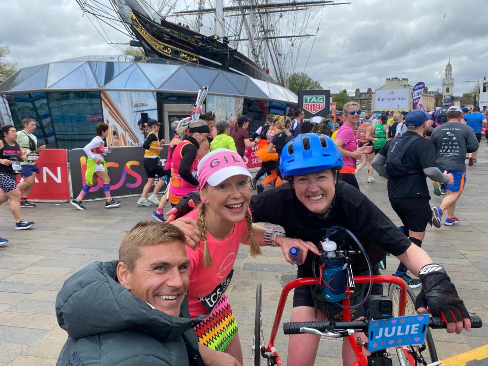 Dr Julie McElroy at the London Marathon 