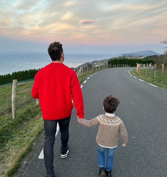 David Bisbal y su hijo Matteo 