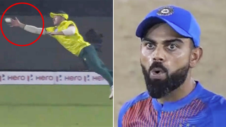 Virat Kohli was pretty impressed by David Miller's catch.