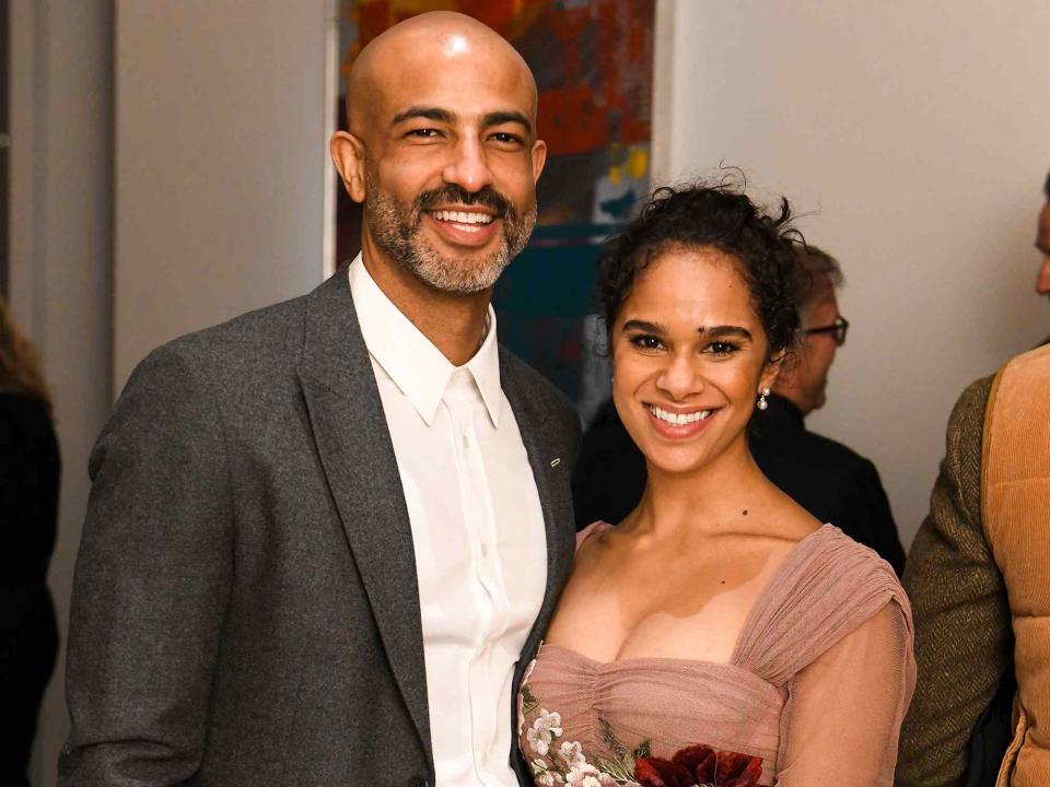 <p>Zach Hilty/BFA.com/Shutterstock</p> Olu Evans and Misty Copeland at the Architectural Digest 100th Anniversary Party on February 3, 2020 in New York City.