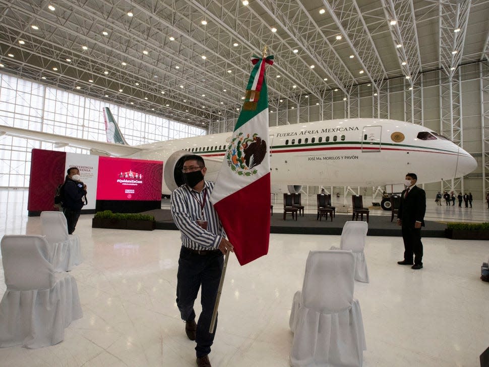 Mexico's presidential jet.
