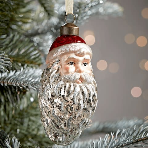 Two Vintage Style Baubles - Santa  - Credit: Cox &amp; Cox&nbsp;