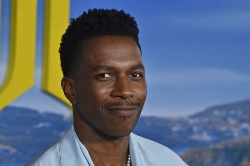 Leslie Odom Jr. attends the Los Angeles premiere of "Glass Onion: A Knives of Mystery" in November. File Photo by Jim Ruymen/UPI