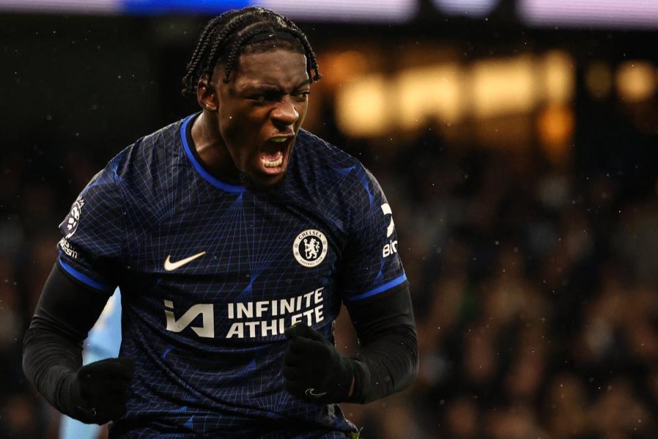 Leader: Disasi is proving a huge part of this new-look Chelsea team (AFP via Getty Images)