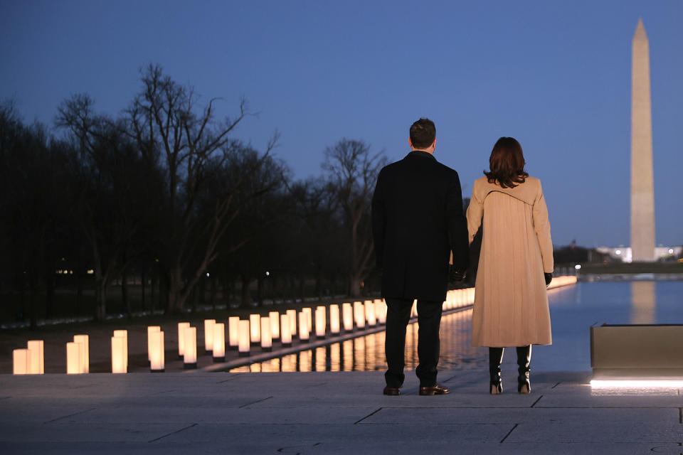 <p>Biden and Harris (here with Emhoff) have said that getting the pandemic under control will be their administration's most pressing initial mission. Both have routinely met with health officials during the transition period, since they were elected in November.</p> <p>Last Thursday, the Biden administration announced a $1.9 trillion pandemic relief proposal aimed at combatting the health crisis and the economic downturn it has caused since businesses began shutting down last March.</p> <p>"We are ready to get this done," Biden said last week. "The very health of our nation is at stake."</p>