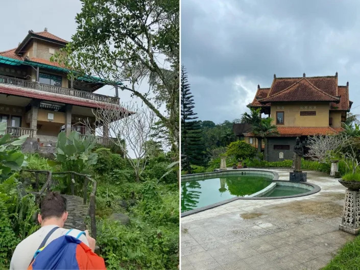 Bree Robertson and her partner arrived at an abandoned lodge in Bali.