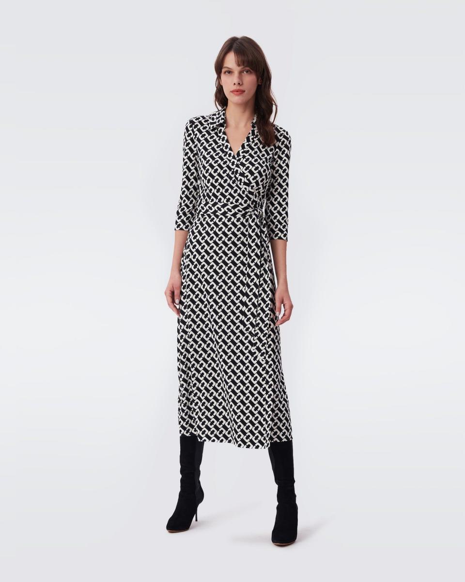 Abigail Midi Wrap Dress