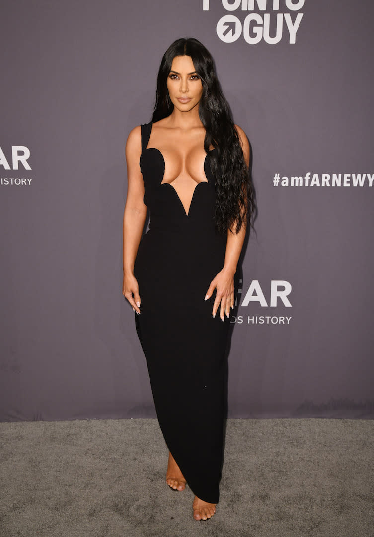 Kim Kardashian at the amfAR New York Gala 2019