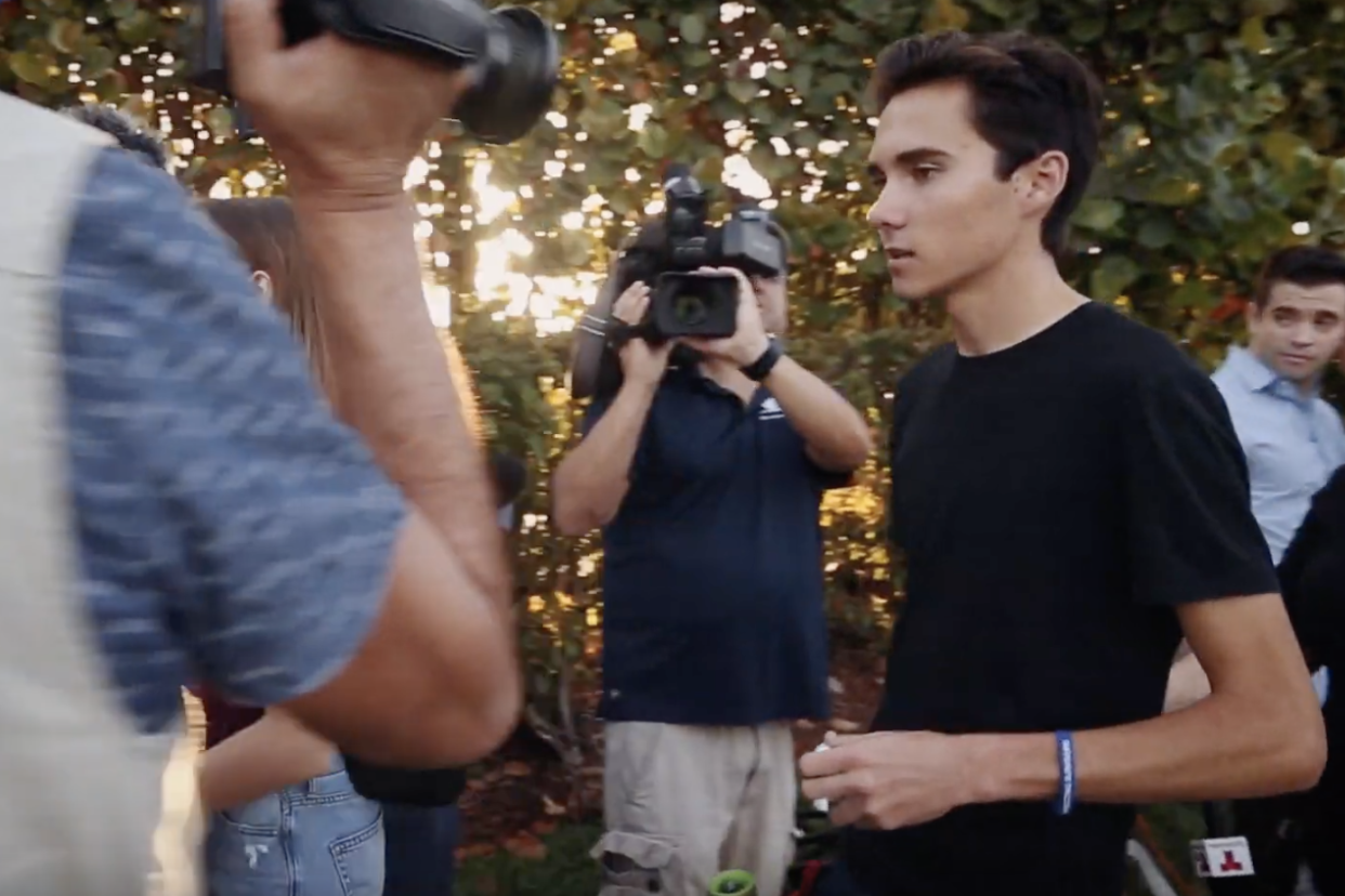 David Hogg in the documentary 'After Parkland': YouTube / kinolorber