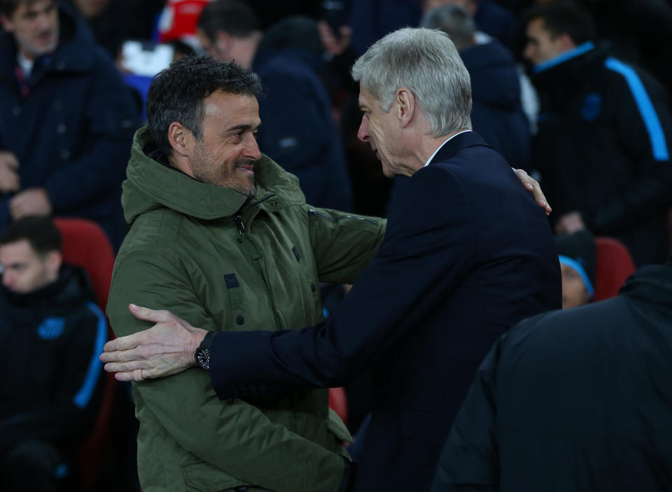 Luis Enrique is being tipped to take Arsene Wenger’s job at Arsenal