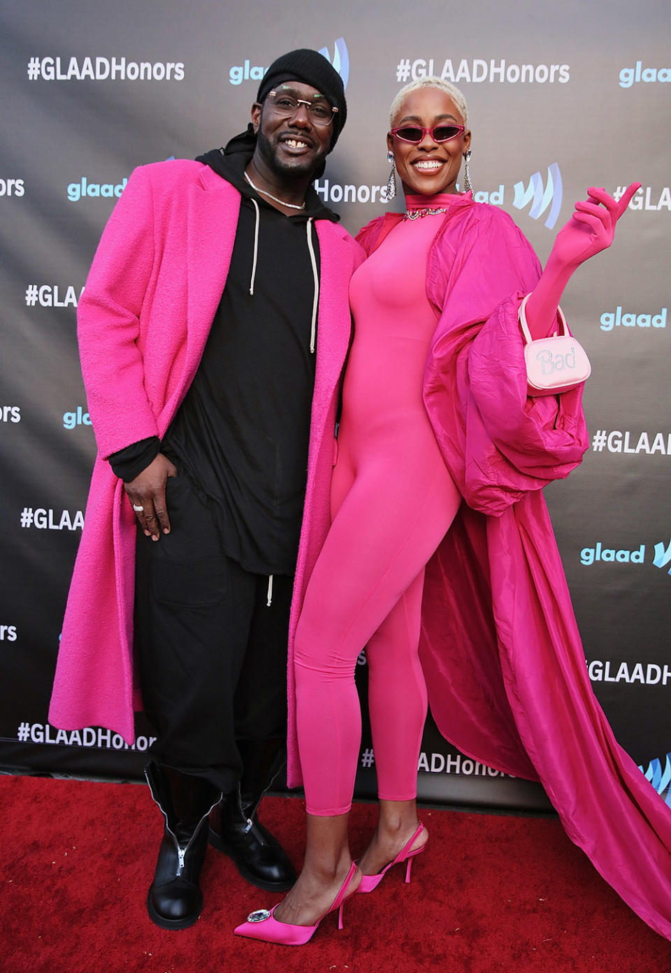 Actors Nicco Annan and Jerri Johnson attend GLAAD's Communities Of Color And Media Department's at Grandmaster Recorders on March 29, 2023 in Los Angeles, California.