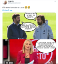 Il giorno dopo il “derby d’Italia” i bianconeri sono diventati i protagonisti degli sfottò degli utenti e non sono mancati meme con Pirlo in versione Morgan e Lukaku, che nei panni di un pittore, ha iniziato a dipingere di azzurro una zebra.