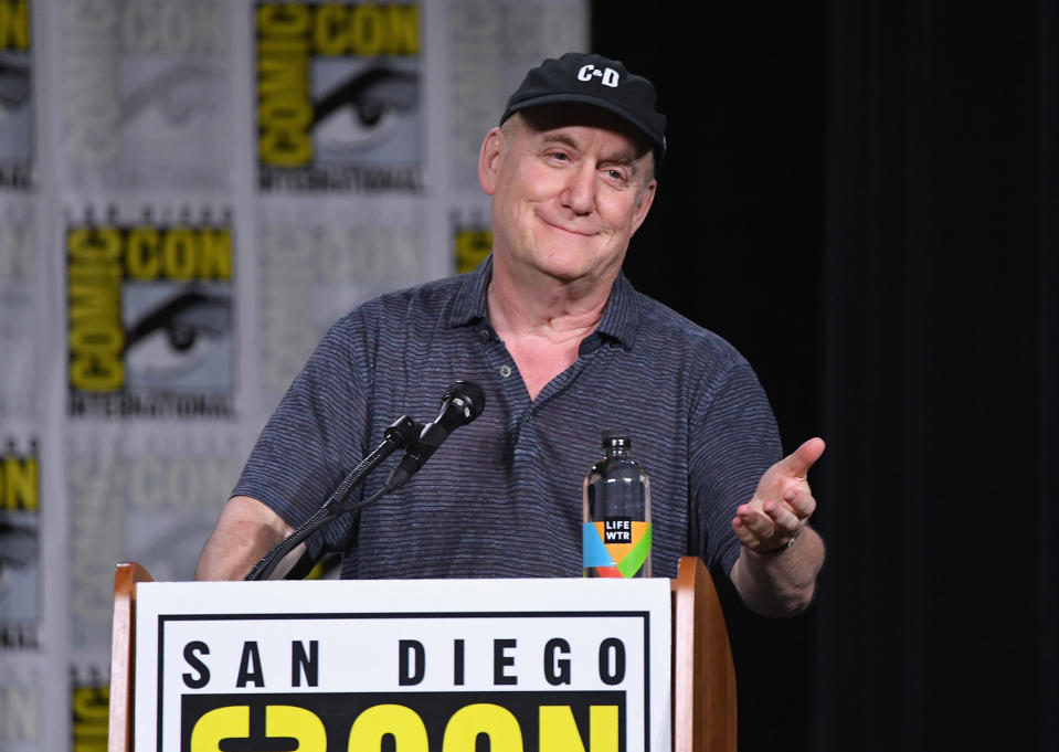 SAN DIEGO, CA - JULY 20:  Jeph Loeb speaks onstage at Marvel Television: "Marvel's Cloak & Dagger" panel during Comic-Con International 2018 at San Diego Convention Center on July 20, 2018 in San Diego, California.  (Photo by Mike Coppola/Getty Images)