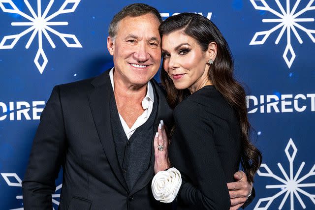<p>Amanda Edwards/Getty</p> Dr. Terry Dubrow and Heather Dubrow on November 28, 2023 in Los Angeles, California.