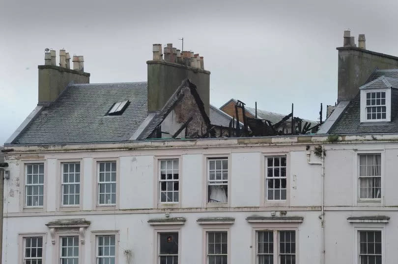 The fire in 2020 destroyed the roof of the building and caused other extensive damage to the properties below