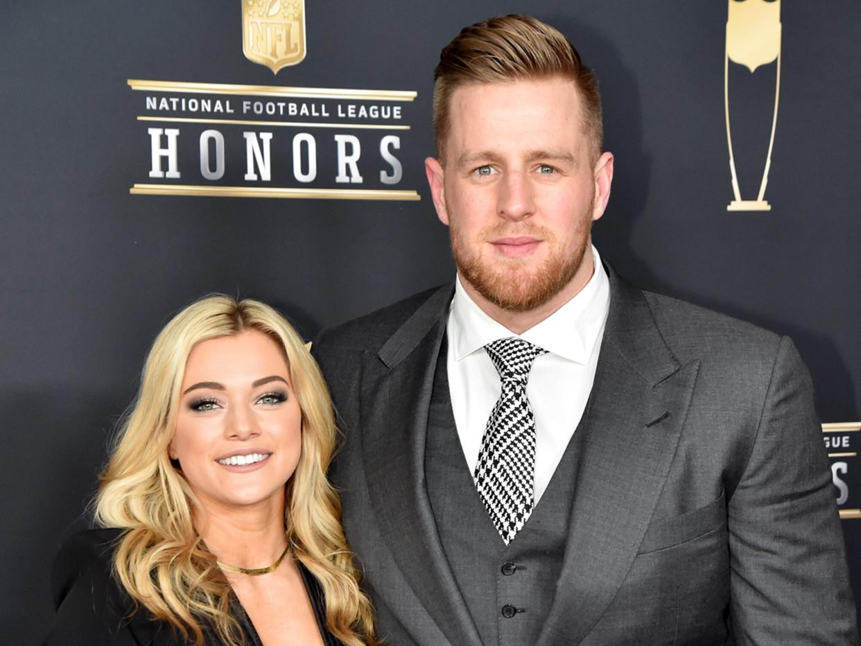 Kealia Ohai and J. J. Watt attend the NFL Honors at University of Minnesota on February 3, 2018 in Minneapolis, Minnesota.