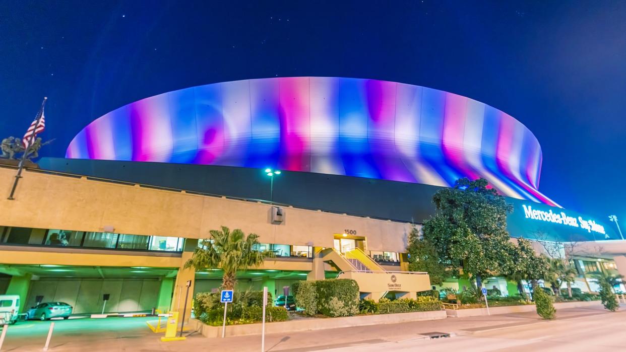 NEW ORLEANS - JANUARY 27, 2016: Mercedes Benz Superdome.