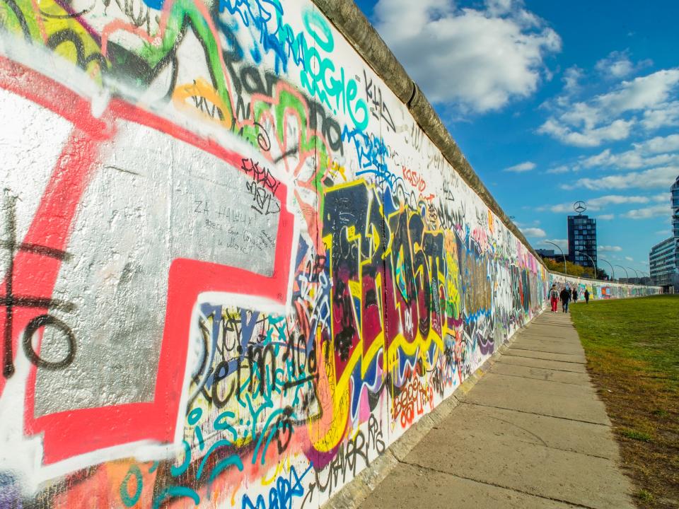 East Side Gallery of the Berlin Wall.