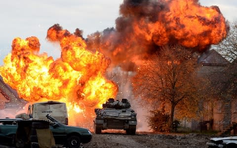 The display took place at Salisbury Plain in Wiltshire  - Credit: Finnbarr Webster/Getty