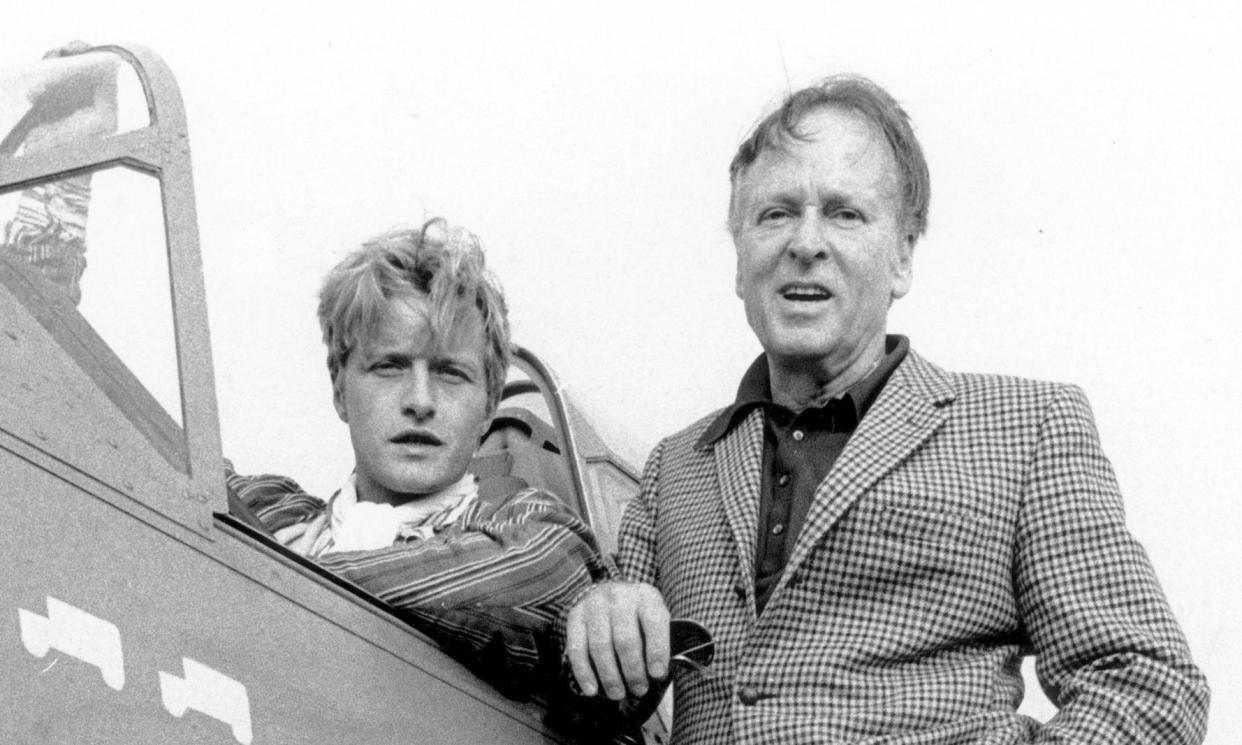 <span>Erik Hazelhoff (right), known as the Soldier of Orange, poses with Rutger Hauer, who played him in a film.</span><span>Photograph: Spaarnestad/EPA</span>