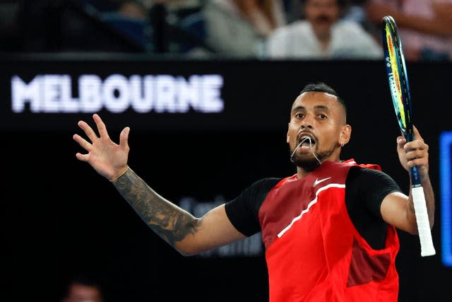 Nick Kyrgios relished the atmosphere on Rod Laver Arena