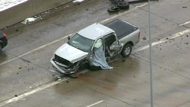 Fatal pileup on I-75 in Detroit.