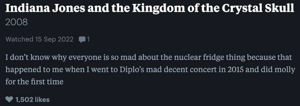 i don't know why everyone is so mad about the nuclear fridge thing because that happened to me when I went to diplos mad decent concert in 2015 and did molly for the first time