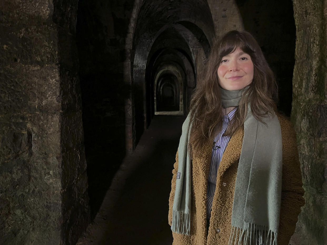 Bargain Hunt S65,03-07-2023,Hele 21,Natasha Raskin Sharp,Presenter Natasha Raskin Sharp in the catacombs at St Bartholomew's Cemetery, Exeter,BBC Studios,Production