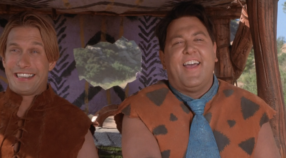 Mark as Fred Flintstones in the "Flintstones" movie