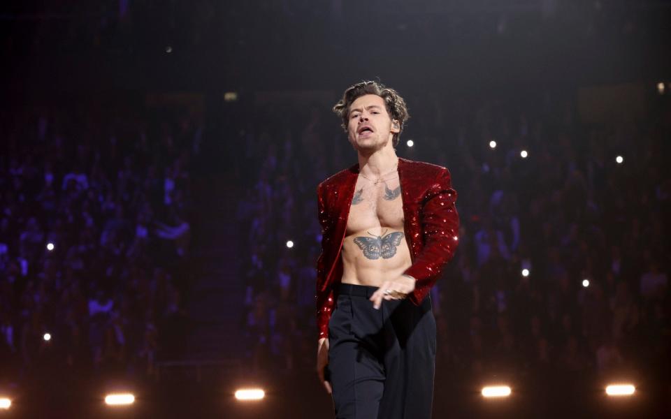 Superstar of the year: Harry Styles performing at the Brit Awards, 2023 - JMEnternational/Getty Images