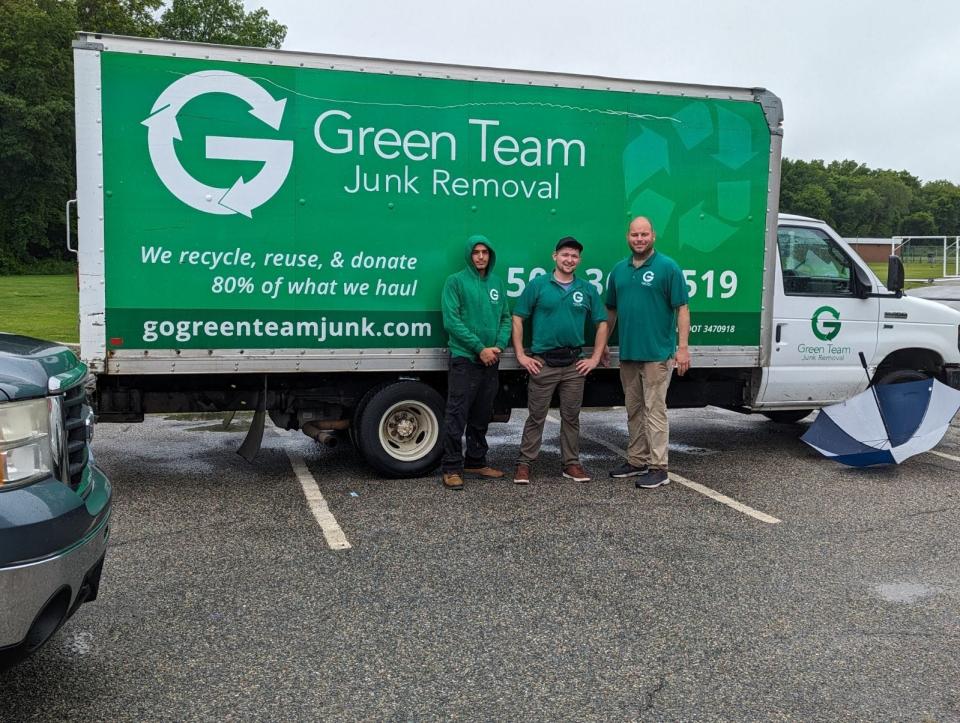 Green Team Junk Removal at an appliance recycling event in Westport in June 2023. A similar event is planned for Saturday, Sept. 16 at Joseph Case Junior High School.