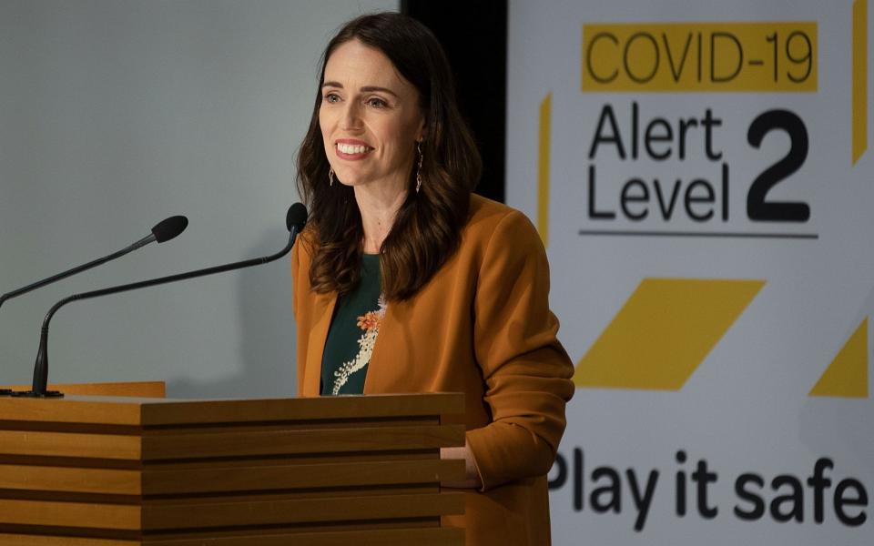 On June 8, New Zealand PM Jacinda Ardern declared the coronavirus epidemic 'over' in New Zealand with community transmission eliminated - Marty Melville/AFP