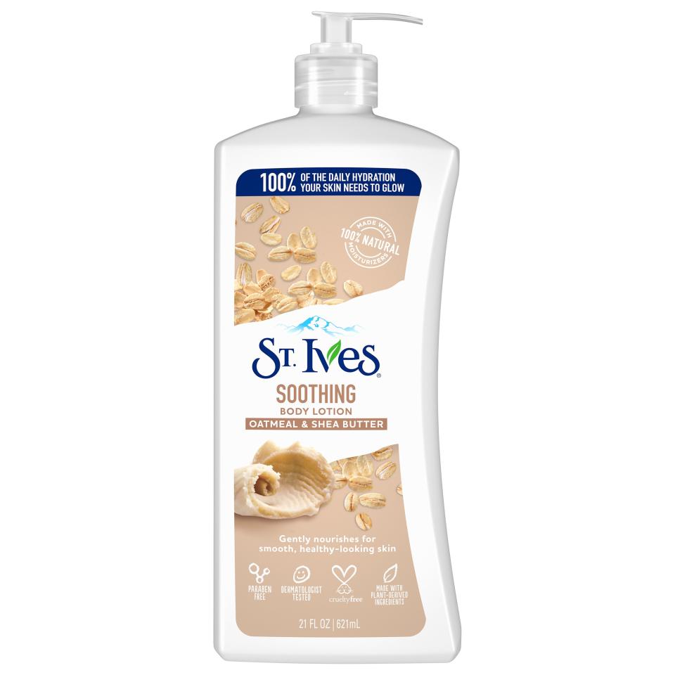 20) St. Ives Soothing Oatmeal & Shea Butter Lotion