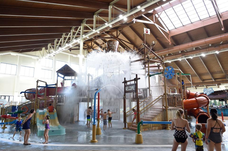 The indoor water park at an existing Great Wolf Lodge.