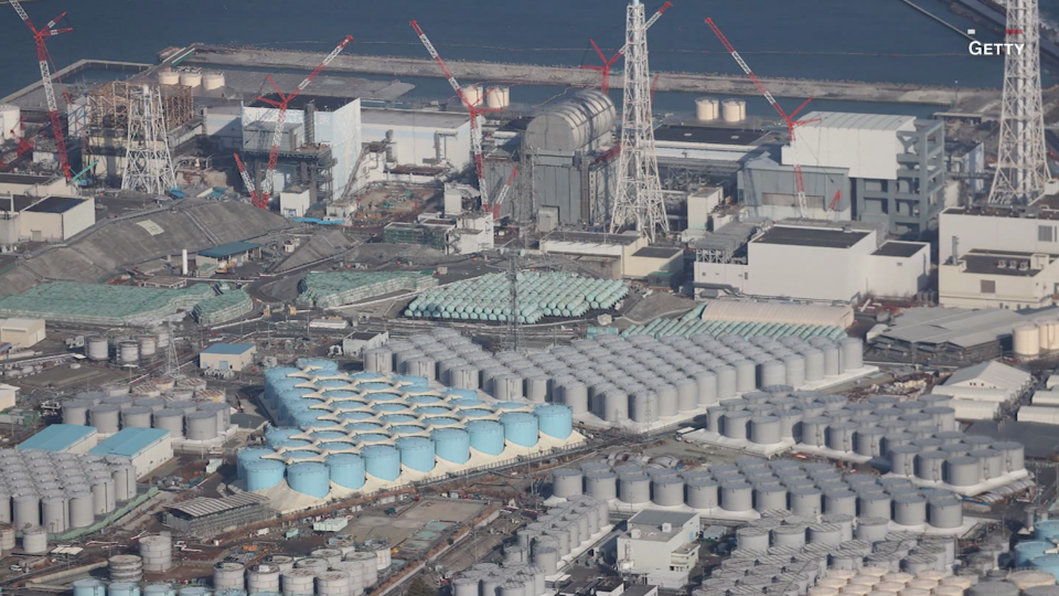 Overview of the Fukushima nuclear plant.