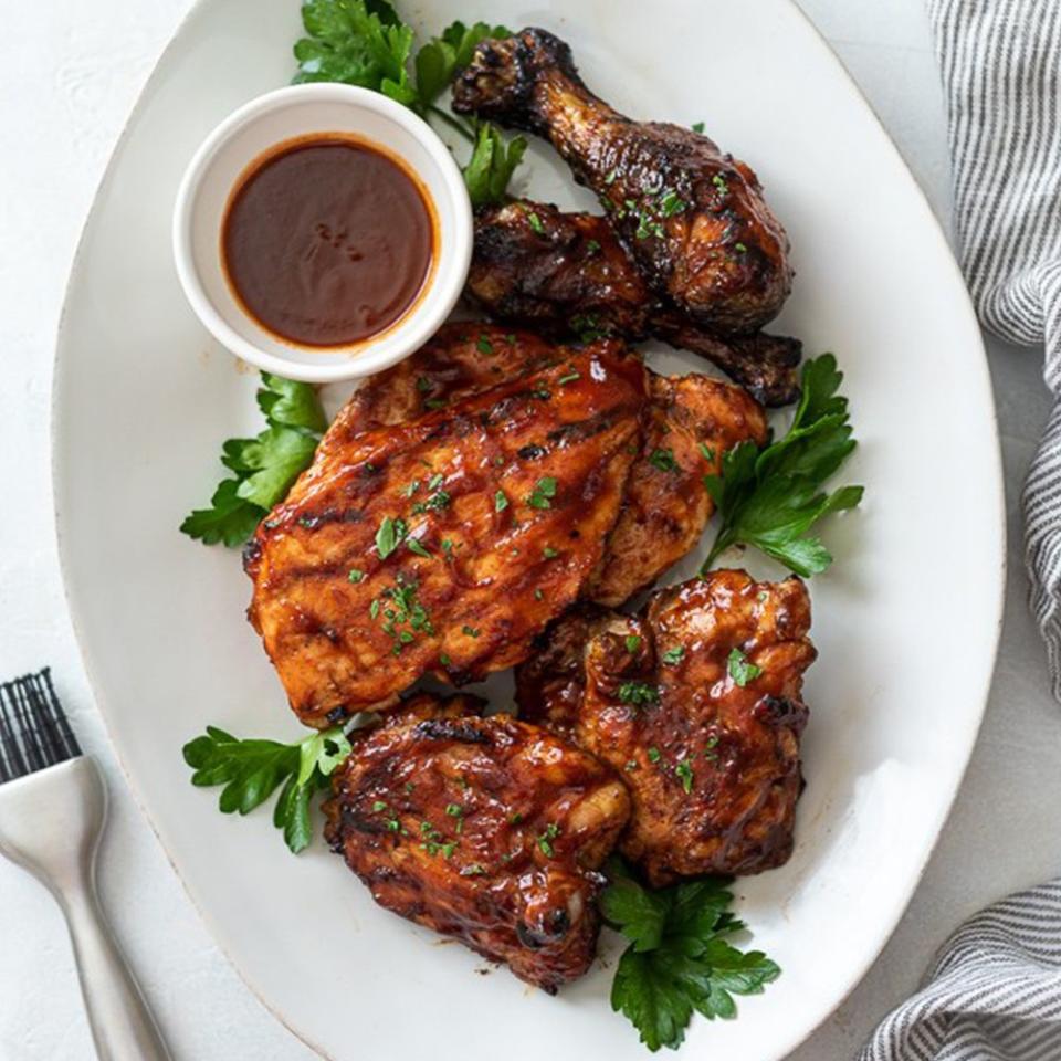 18) Grilled BBQ Chicken