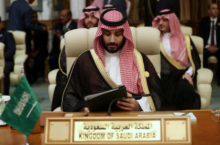 FILE PHOTO: Crown Prince of Saudi Arabia Mohammad bin Salman is seen during the Arab Summit in Mecca