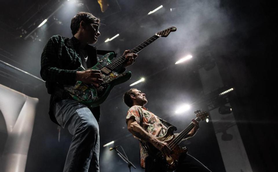 Weezer performs at the PNC Music Pavilion in Charlotte, N.C., on Saturday, June 24, 2023.