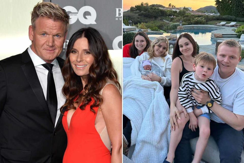 <p>Jeff Spicer/Getty; Tana Ramsay/instagram</p> Gordon Ramsay and his family 