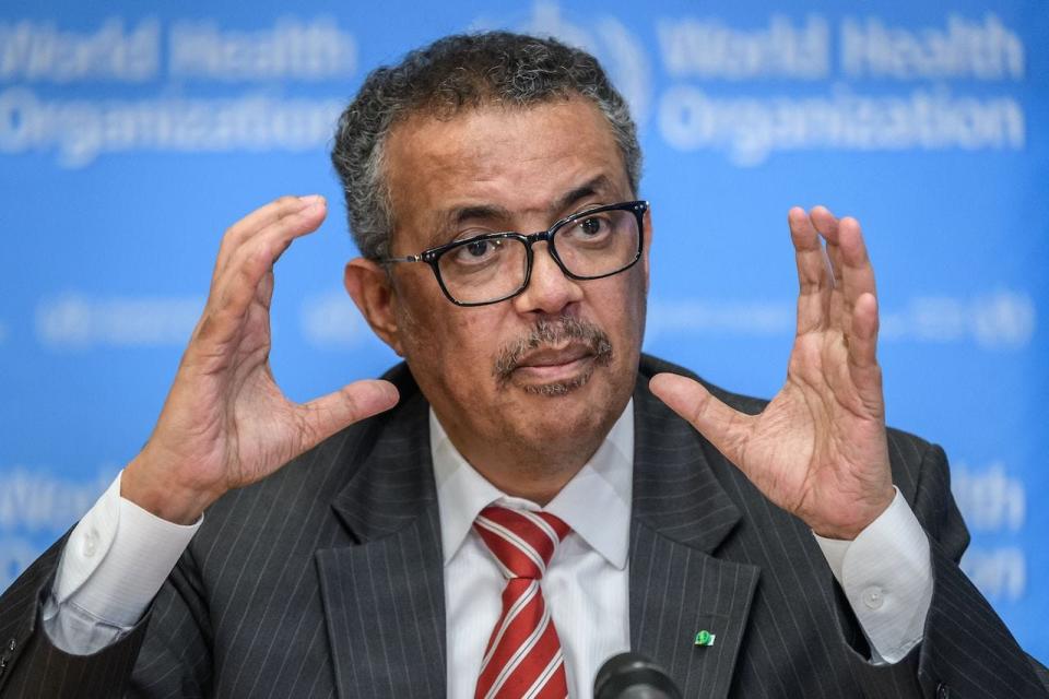 World Health Organization (WHO) Director-General Tedros Adhanom Ghebreyesus.