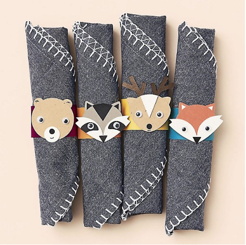 Woodland Critters Napkin Rings