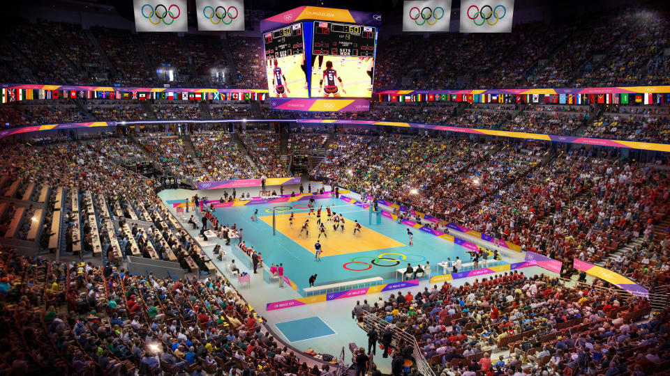 <p>Volleyball at the Honda Center. (Photo courtesy of LA2028) </p>