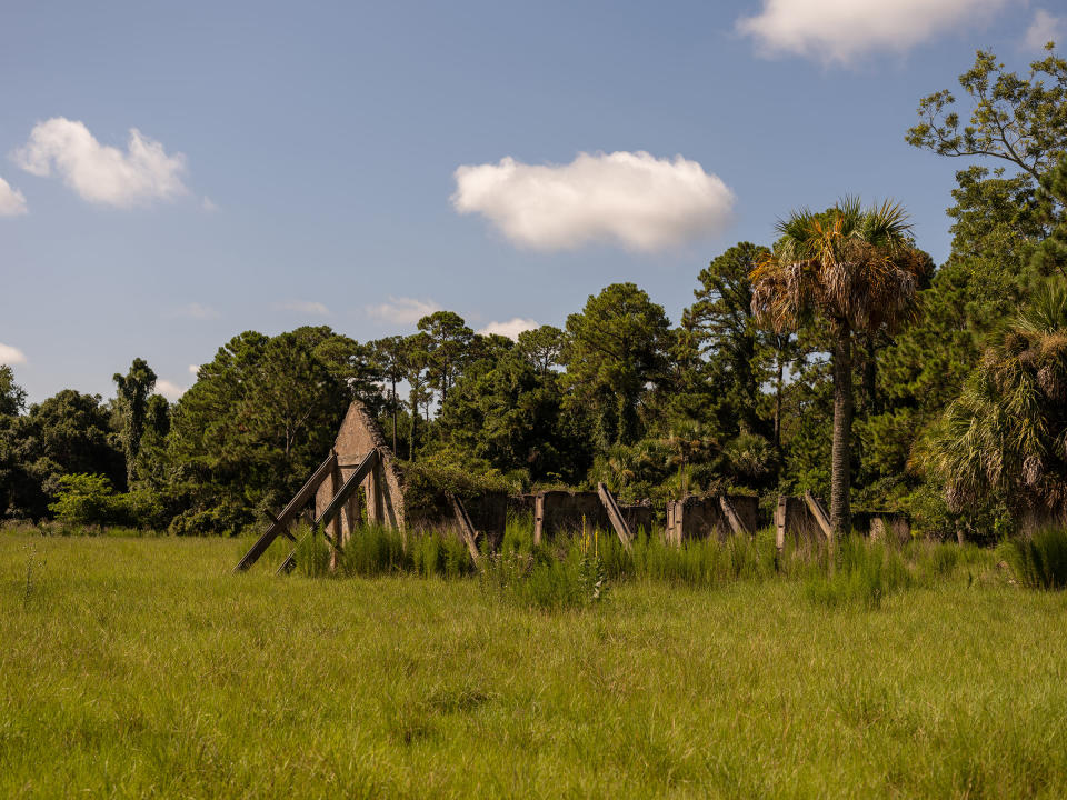 Remnants of living quarters of enslaved people at Chocolate Plantation on Sapelo Island<span class="copyright">Lynsey Weatherspoon for TIME</span>