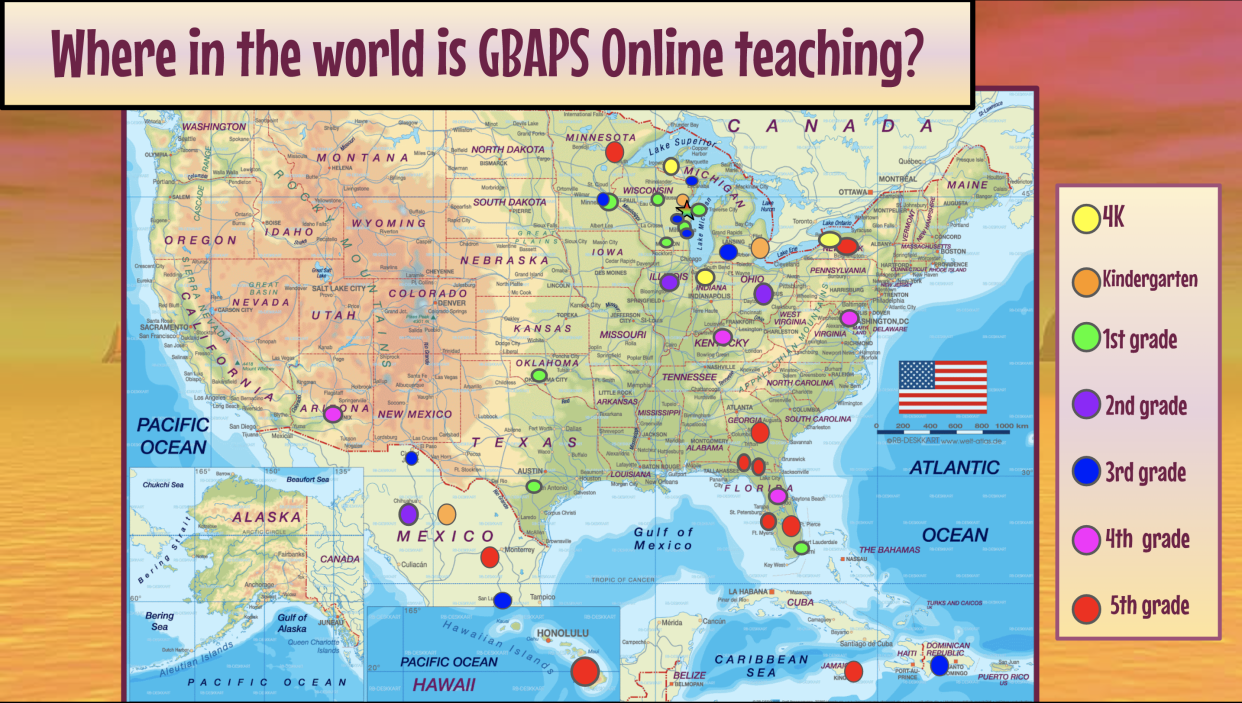 Students at GBAPS Online School have gone to classes based in states around and out of the country.
