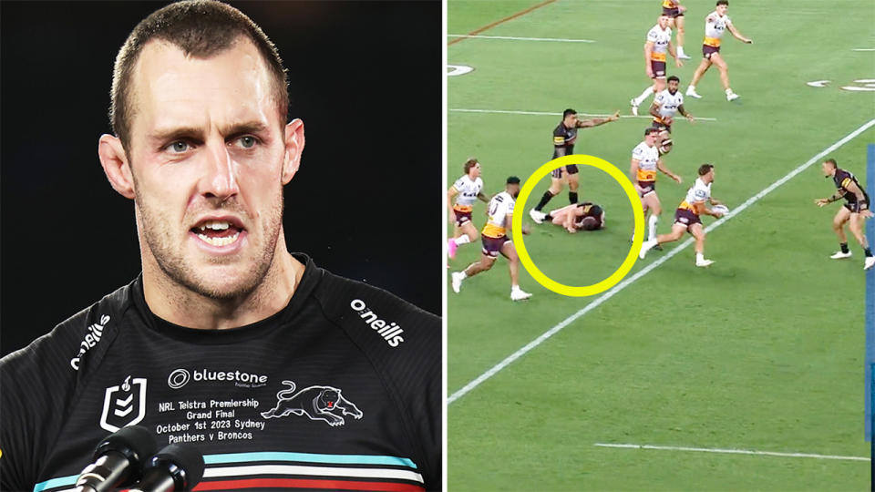 Isaah Yeo, pictured here in the NRL grand final.