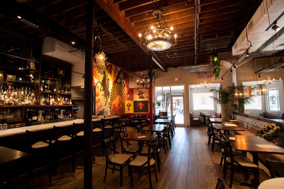 The interior of The Fort Steakhouse.