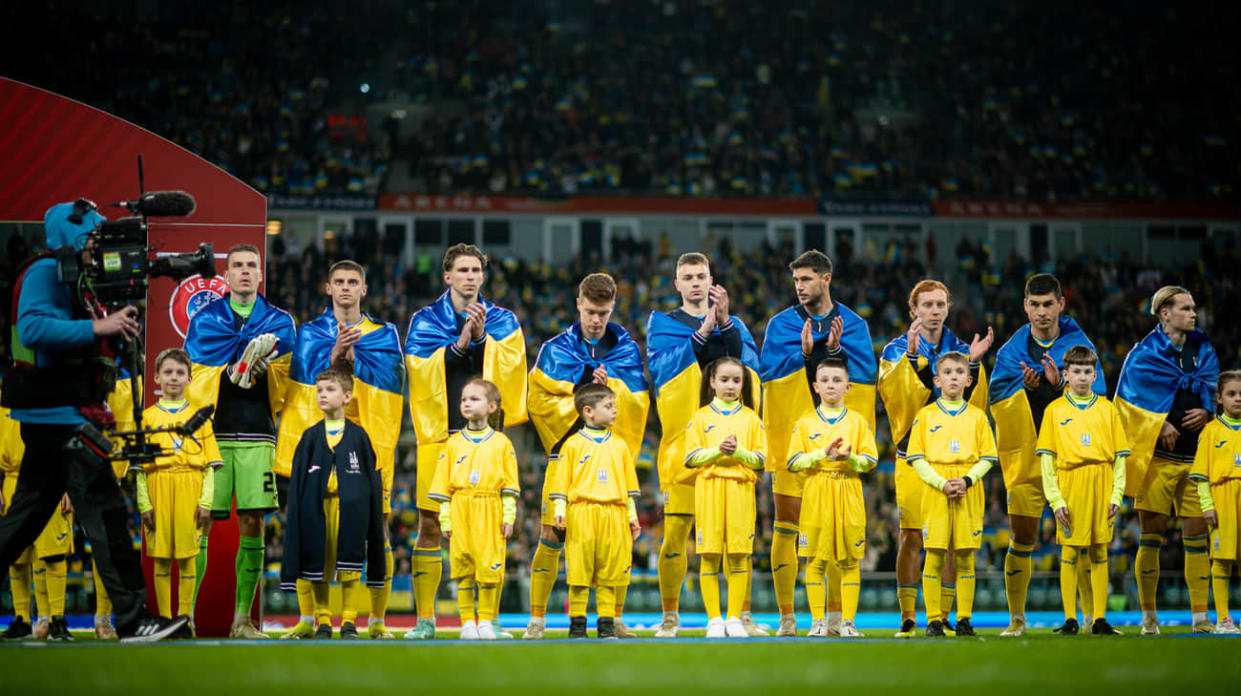 The Ukrainian national football team. Stock photo: Getty Images