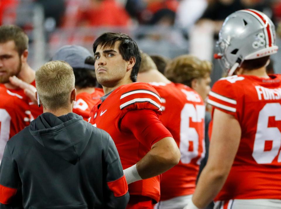 Ohio State quarterback Jack Miller III was reinstated Thursday after a two-game suspension following his arrest on charges of OVI.