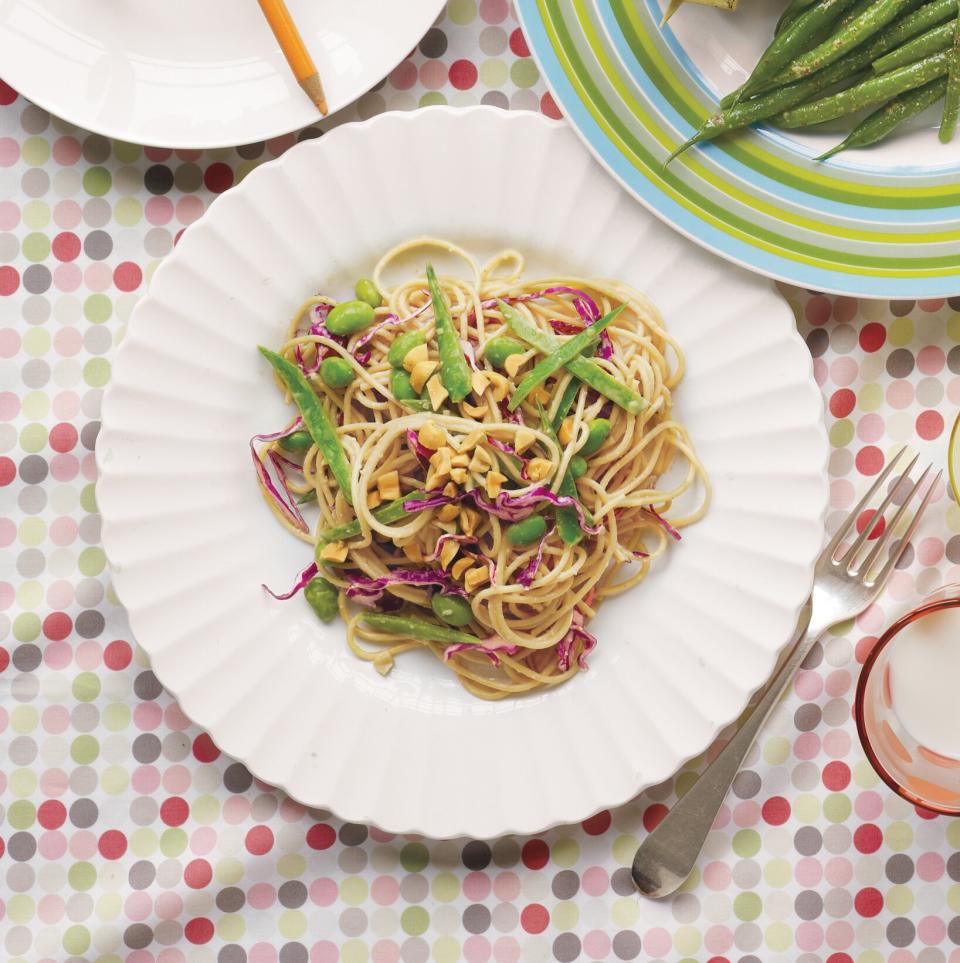 Peanut Noodles With Edamame